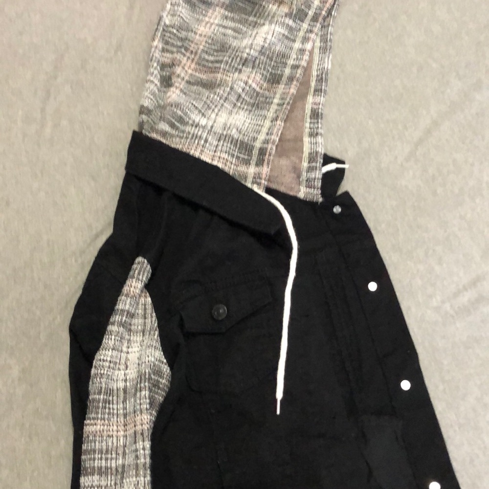 Black denim jacket